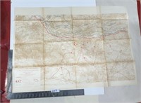 Old map APRIL 17th 1917 FRENCH ARMIES MILITARY