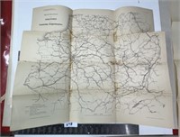 Old MAP GERMAN 1870-1871 military strategy map