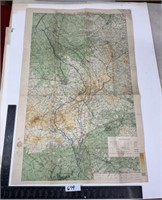 Old map THIRD BATTLE OF YPRES SUMMER AND AUTUMN
