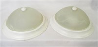 (2) 13" Frosted Ceiling Lights