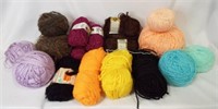 (18) Assorted Skeins of Crochet Yarn