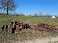 I Beams sheet steel, angle iron entire lot