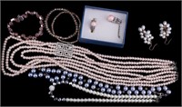 Pearl and Rhinestone Costume Jewelry