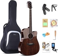 G31 Dreadnought Acoustic Guitar  Black  41 Inch