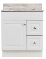 GLENSFORD 30in X 21in D VANITY IN WHITE WITH