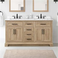 HOME DECORATORS DOVENTON 60IN VANITY  Double Sink