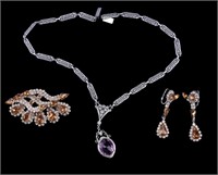 Vintage Kramer Jewelry Set & JHP Necklace