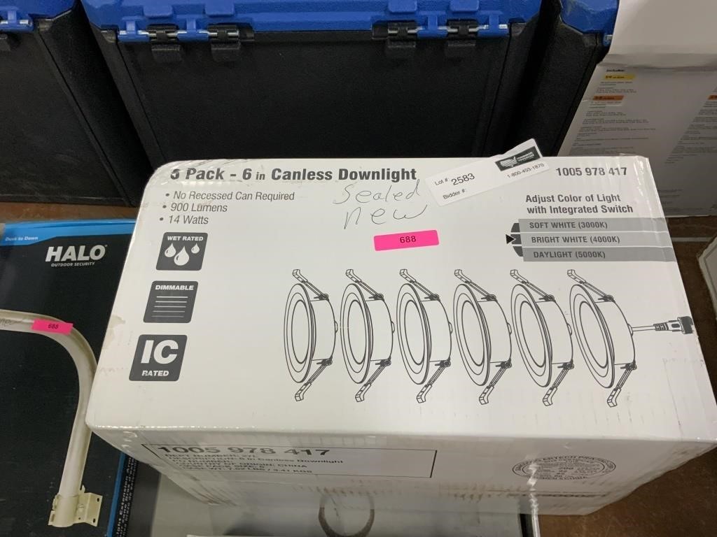 6 pak-6” canless downlight 900 lumens 14 watt