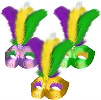 60 Pack Mardi Gras Masks