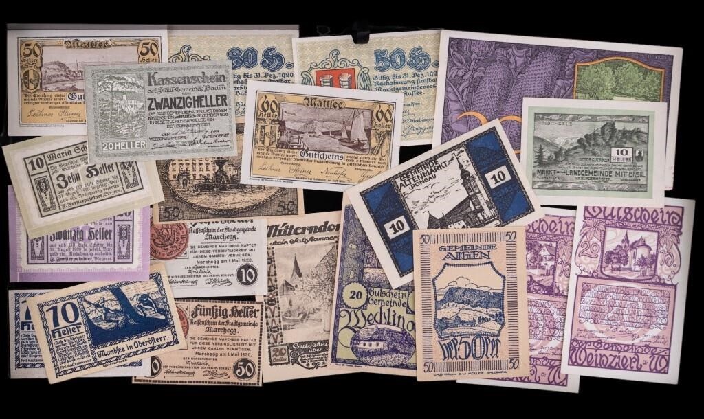 German Weimar Republic 1918-1933 Bank Notes