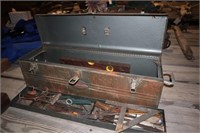 Toolbox with assorted hand tools