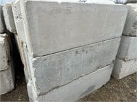 6' Concrete Interlocking Retaining Wall Blocks