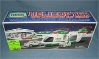 Vintage Hess Helicopter with motorcycle and cruise