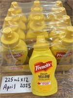 Classic Yellow Mustard FRENCHS 225ml x12 BB 4/25