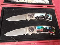 set of 2 pocket knives