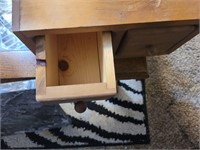 2 drawer small wooden storage box