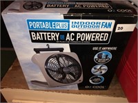Indoor~Outdoor Fan (Battery or AC Powered)