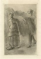 Camille Pissarro "Paysans portant du foin" origina