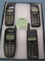 Group of modern cell phones