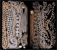 Vintage Faux Pearl Costume Necklaces & Bracelets