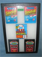 Group of unopened Factory sealed baseball card pac