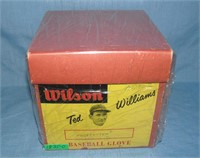 Early Ted Williams baseball glove box