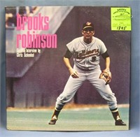 Vintage Brooks Robinson record and poster set