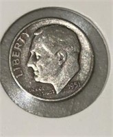 1951-D ROOSEVELT DIME (90% SILVER)