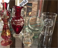 Red Glass vase and Perfume and Rattlesnake tip