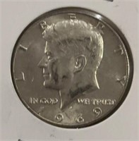 1969 KENNEDY HALF DOLLAR (40% SILVER)