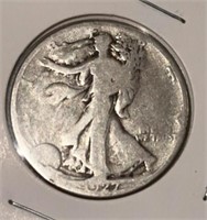 1927-S WALKING LIBERTY HALF DOLLAR (90% SILVER)