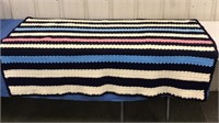 Vintage Crocheted Afghan/Throw 60 x 44