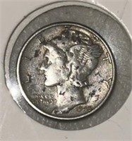 1945 MERCURY DIME (90% SILVER)