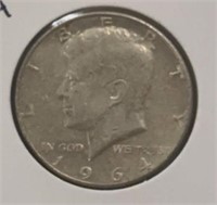 1964 KENNEDY HALF DOLLAR (90% SILVER)