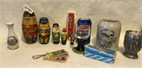 German Nesting Dolls and Souvenir Lot