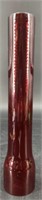 Antique Macbeth Red Pearl Glass Oil Lamp Chimney
