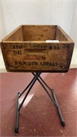 Wooden Gun shells box 8 gallon