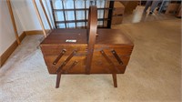 Wood Sewing Chest