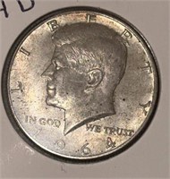 1964-D KENNEDY HALF DOLLAR (90% SILVER)