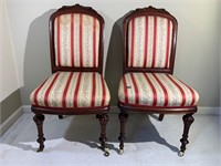 Victorian Carved Laidies Chairs