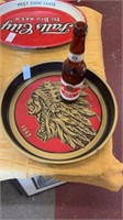 Iroquois Indian Head Beer Tray and Bottle