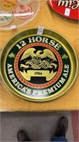 12 Horse Ale American Beer Tray