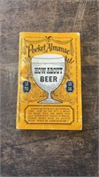 Pocket Almanac How About Beer 1956 Vintage