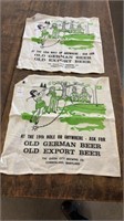Two Old Export Beer Golf Towels