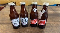 Lot of 4 Old German/Export Bottles with Caps
