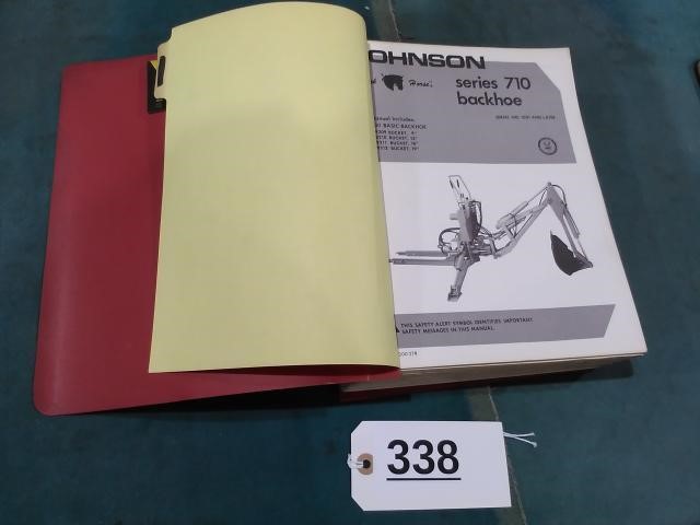 Johnson Series 710 Backhoe Manual