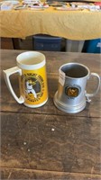 Lot of 2 Pittsburgh Sports Beer Steins
