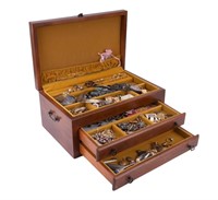 Vintage Jewelry Box and Contents