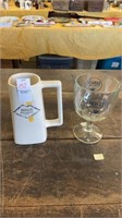 Busch Bavarian Beer Glass and Mug