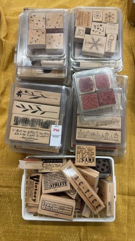 Miscellaneous stamp blocks multiple boxes, no ink